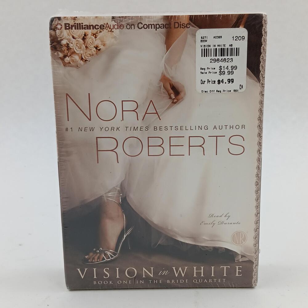 Vision In White Nora Roberts Audiobook 5 CD Set Bride Quartet Romance Fiction